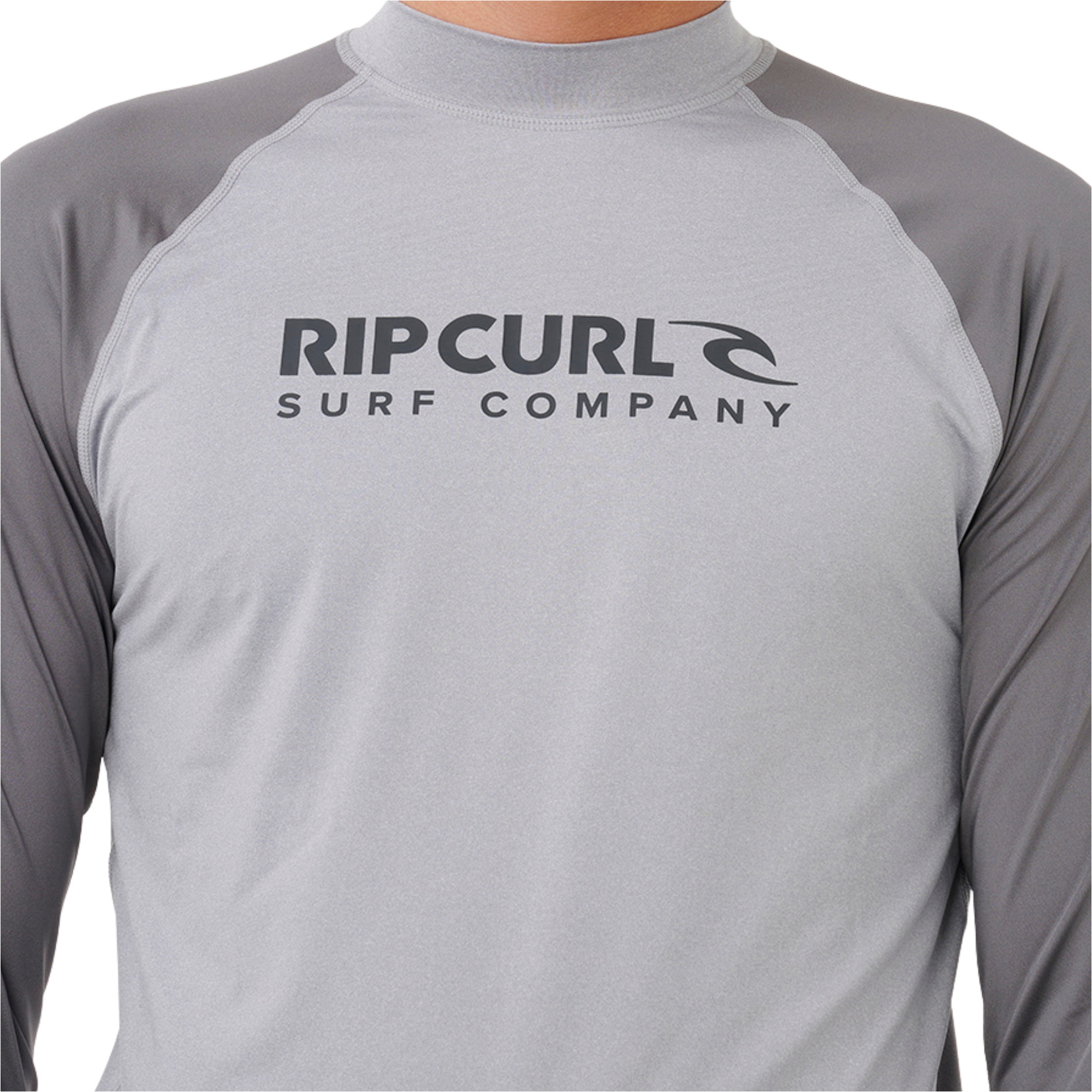 2026 Rip Curl Mens Shock UPF Long Sleeve Rash Vest 16GMRV - Grey Marle